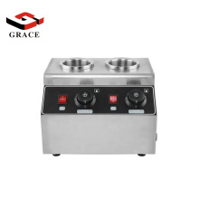 Customized Board Commercial Electric Stainless Steel Double Ketchup Bottle Chocolate  Sauce Warmer Sauce Insulation Machine